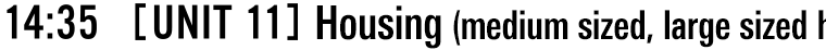 14:35 [UNIT 11] Housing (medium sized, large sized housing complex)